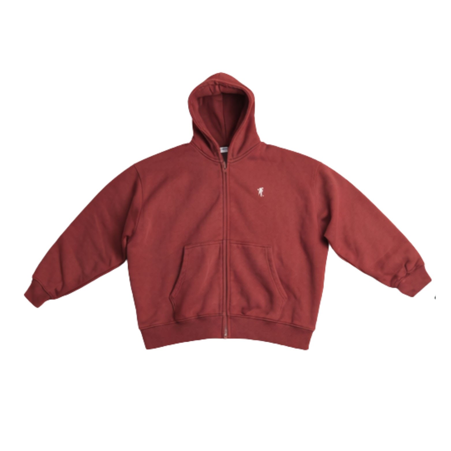 After Hours Zip Hoodie — Faded Rust