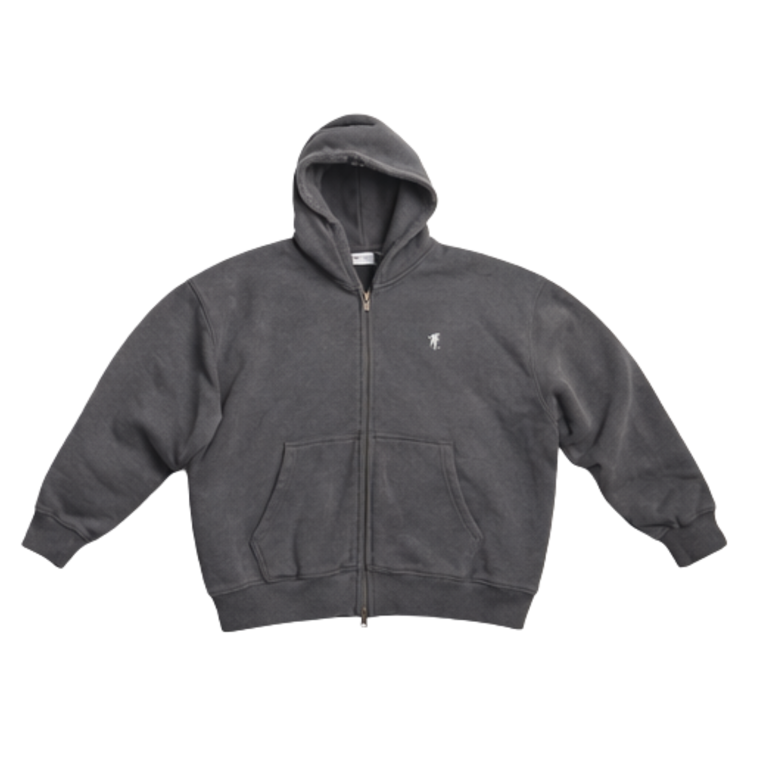 After Hours Zip Hoodie — Aged Charcoal