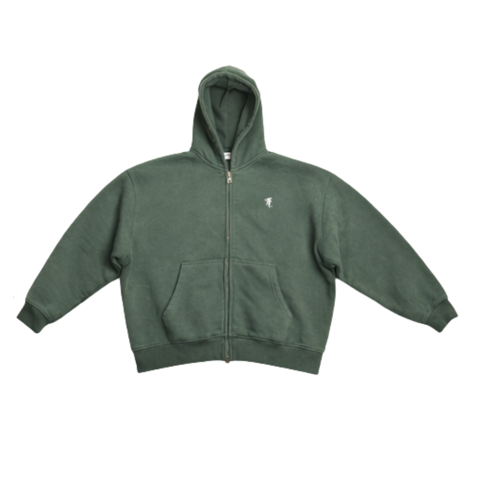 After Hours Zip Hoodie — Washed Sage